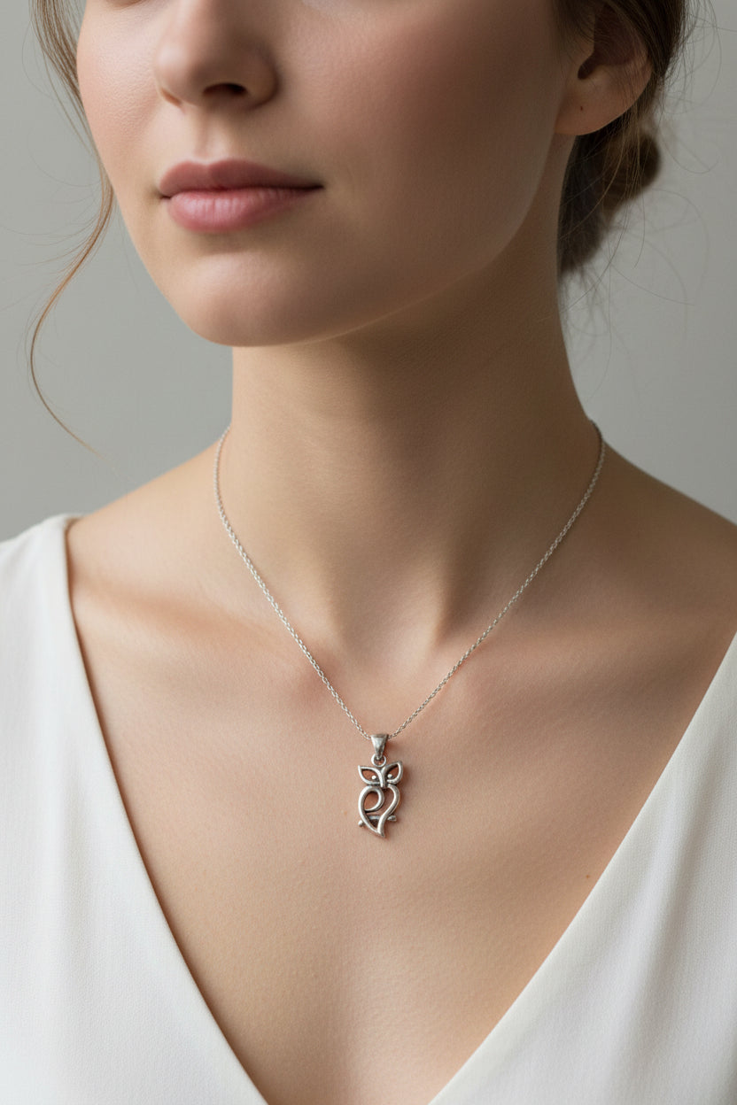 Gyna Owl Necklace
