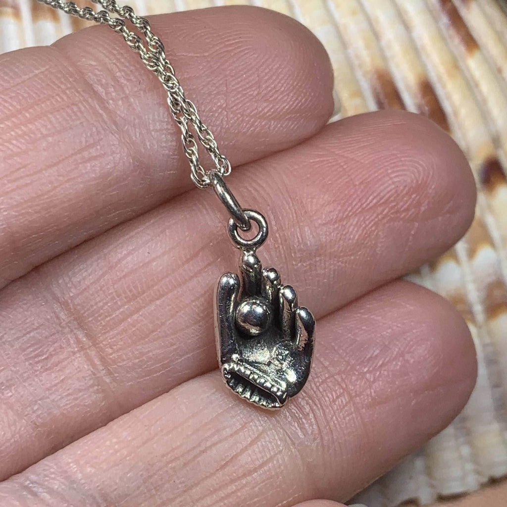 Baseball Mitt Necklace - 18
