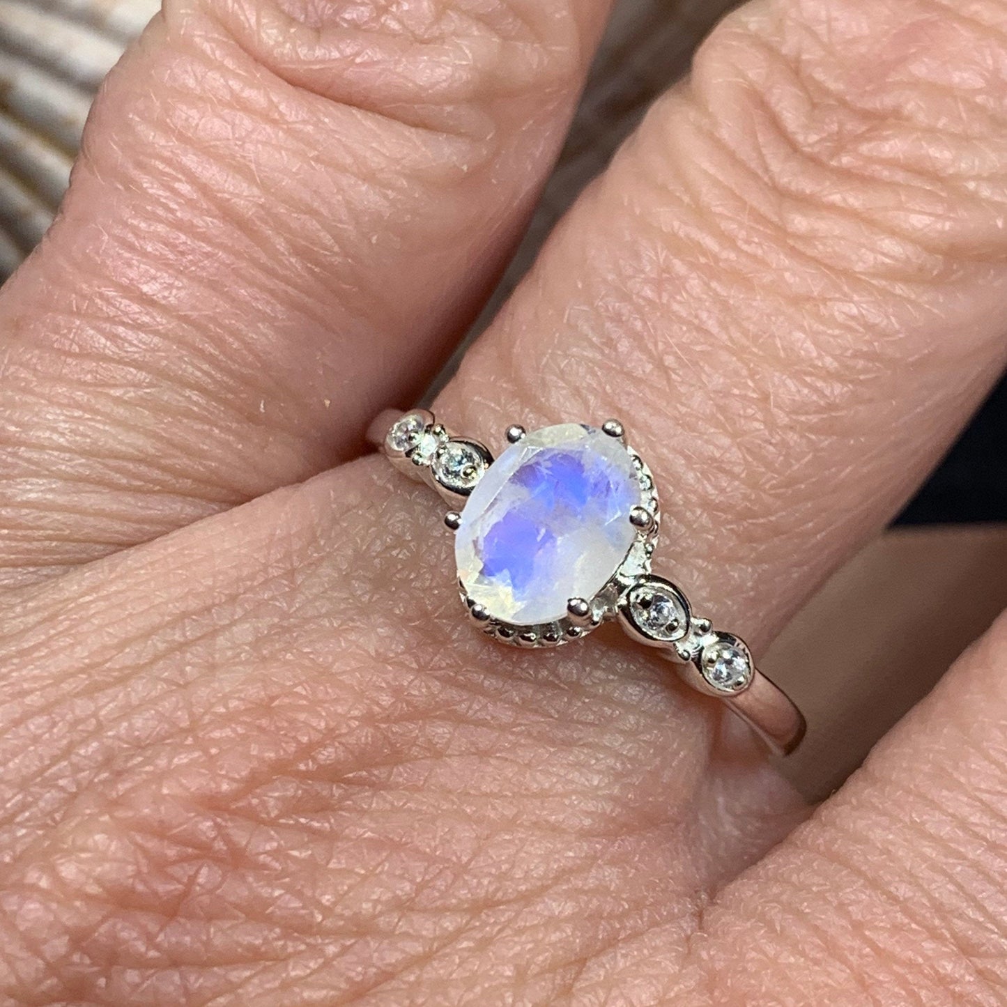 Diana Moonstone Promise Ring
