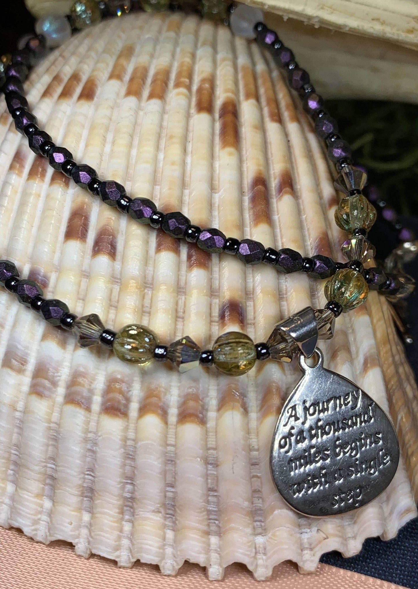 Inspirational Necklace - 15 inch / Purple