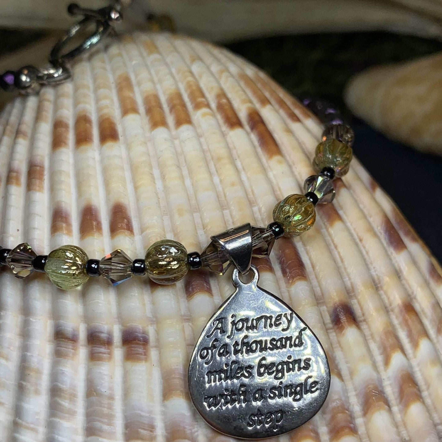 Inspirational Necklace - 15 inch / Purple