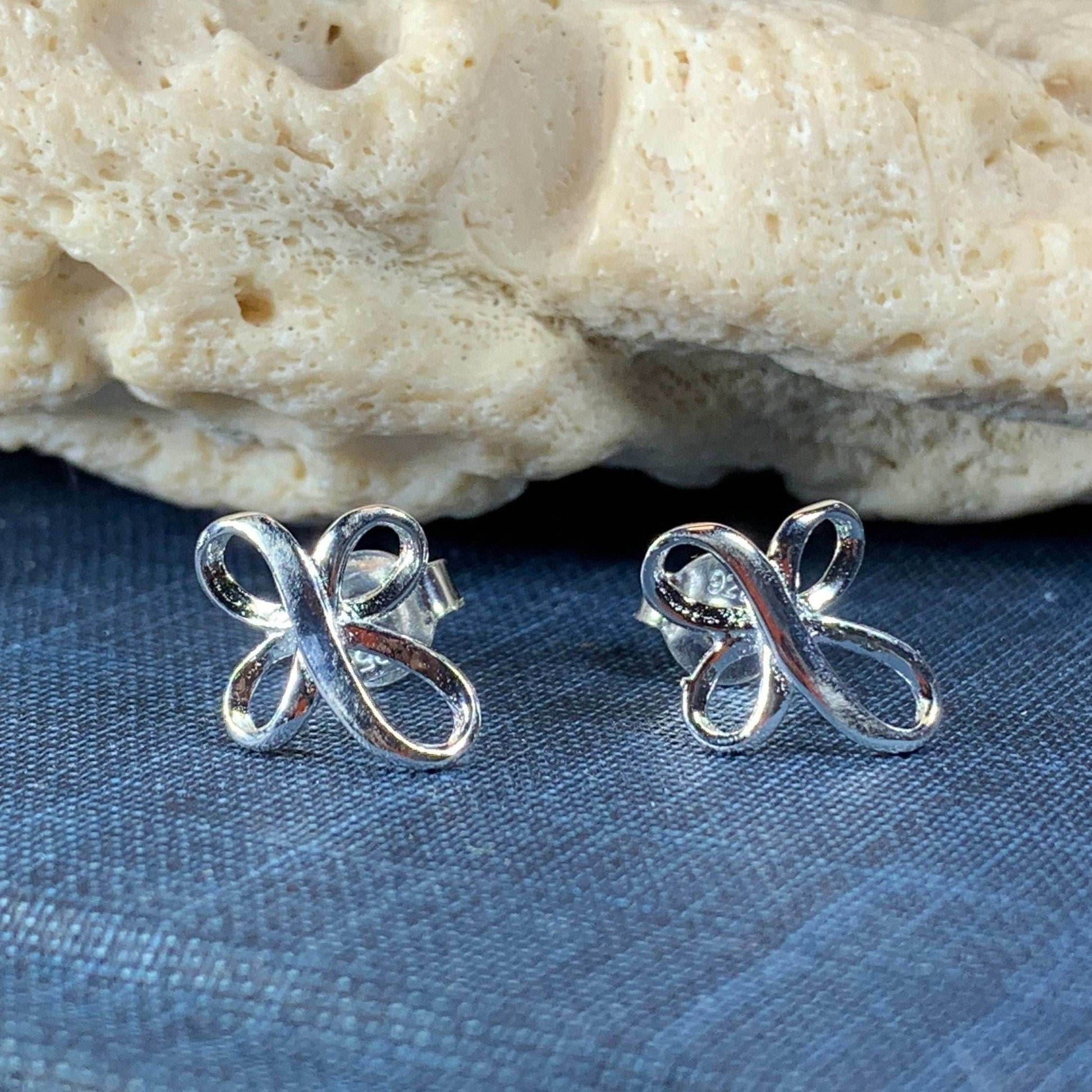 Celtic Cross Stud Earrings - 