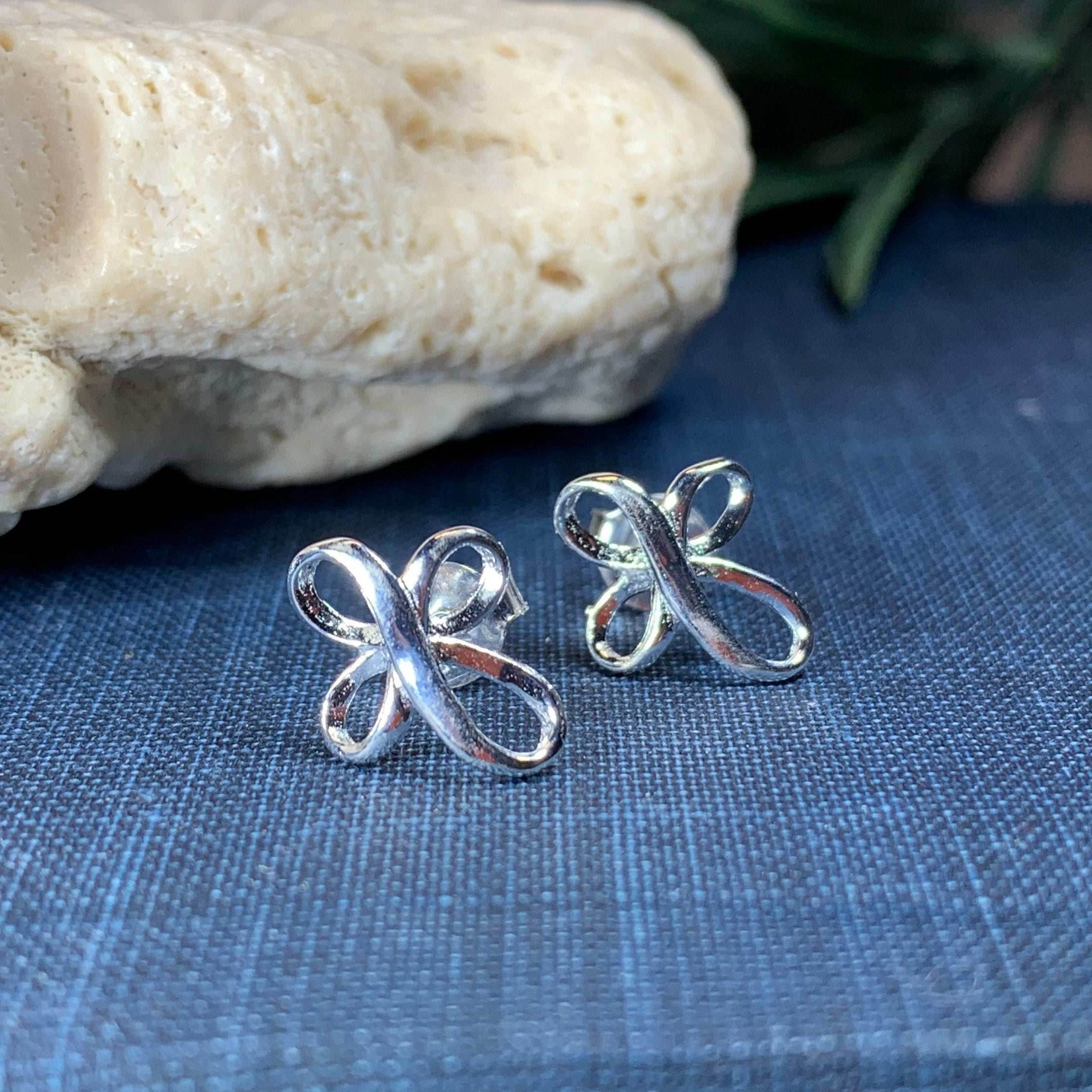 Celtic Cross Stud Earrings - 