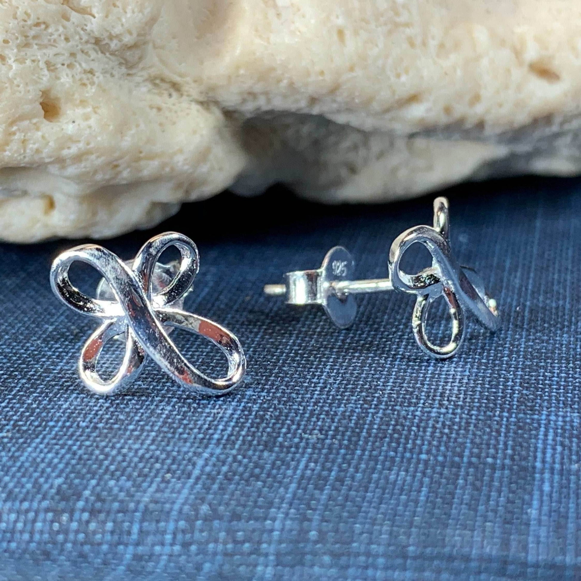 Celtic Cross Stud Earrings - 