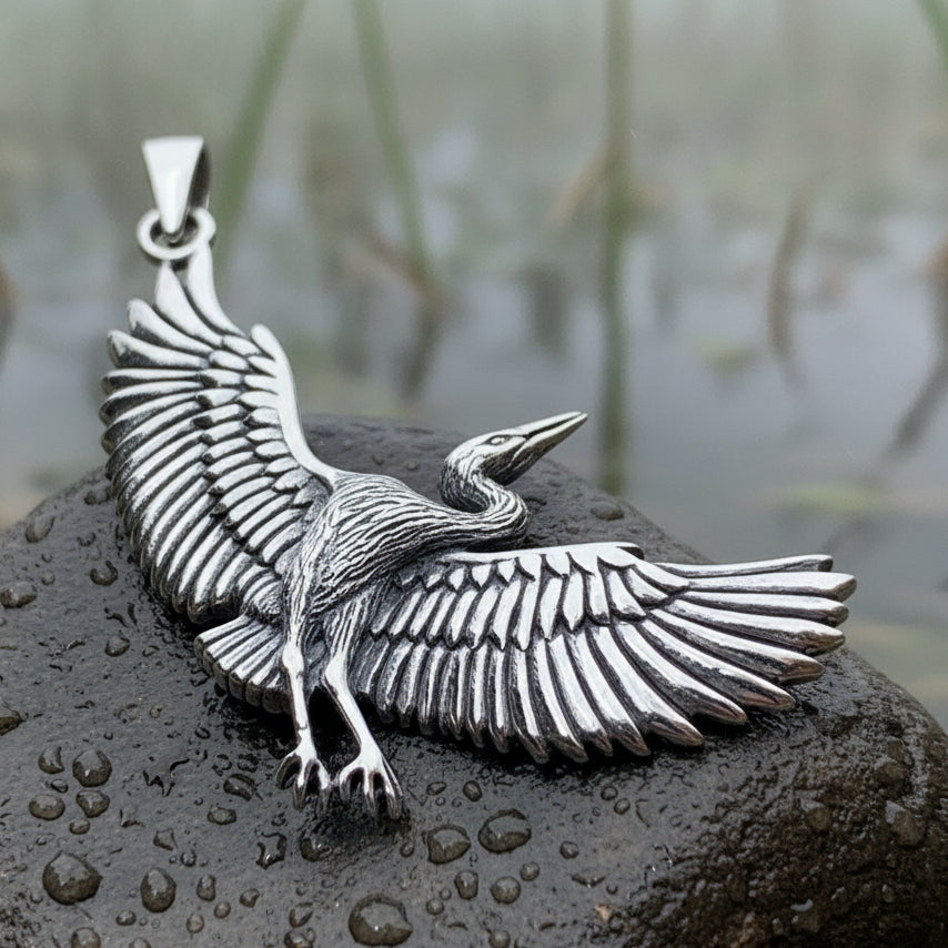 Crane Necklace