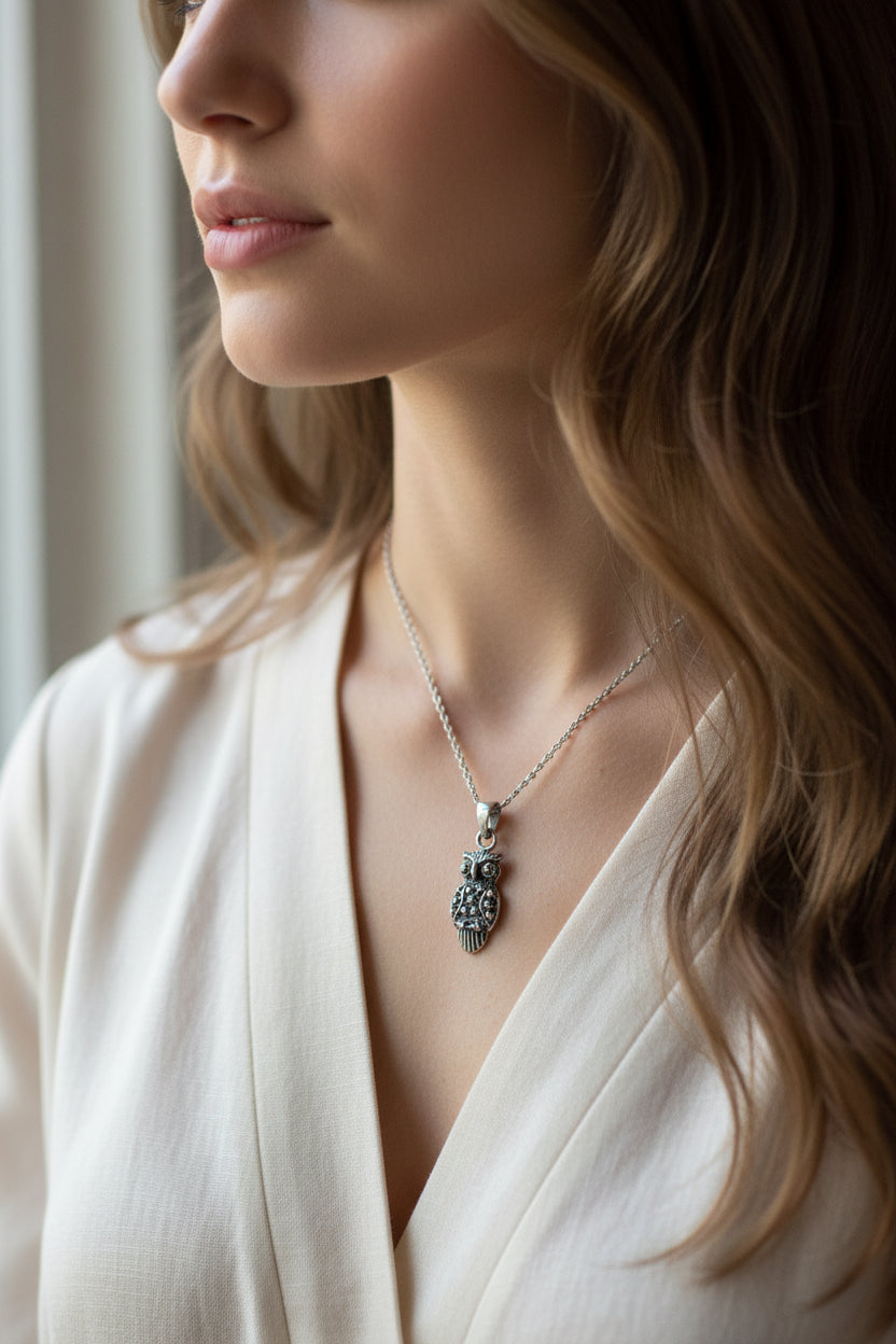 Syra Owl Necklace