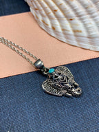 Turquoise Elephant Necklace - 18
