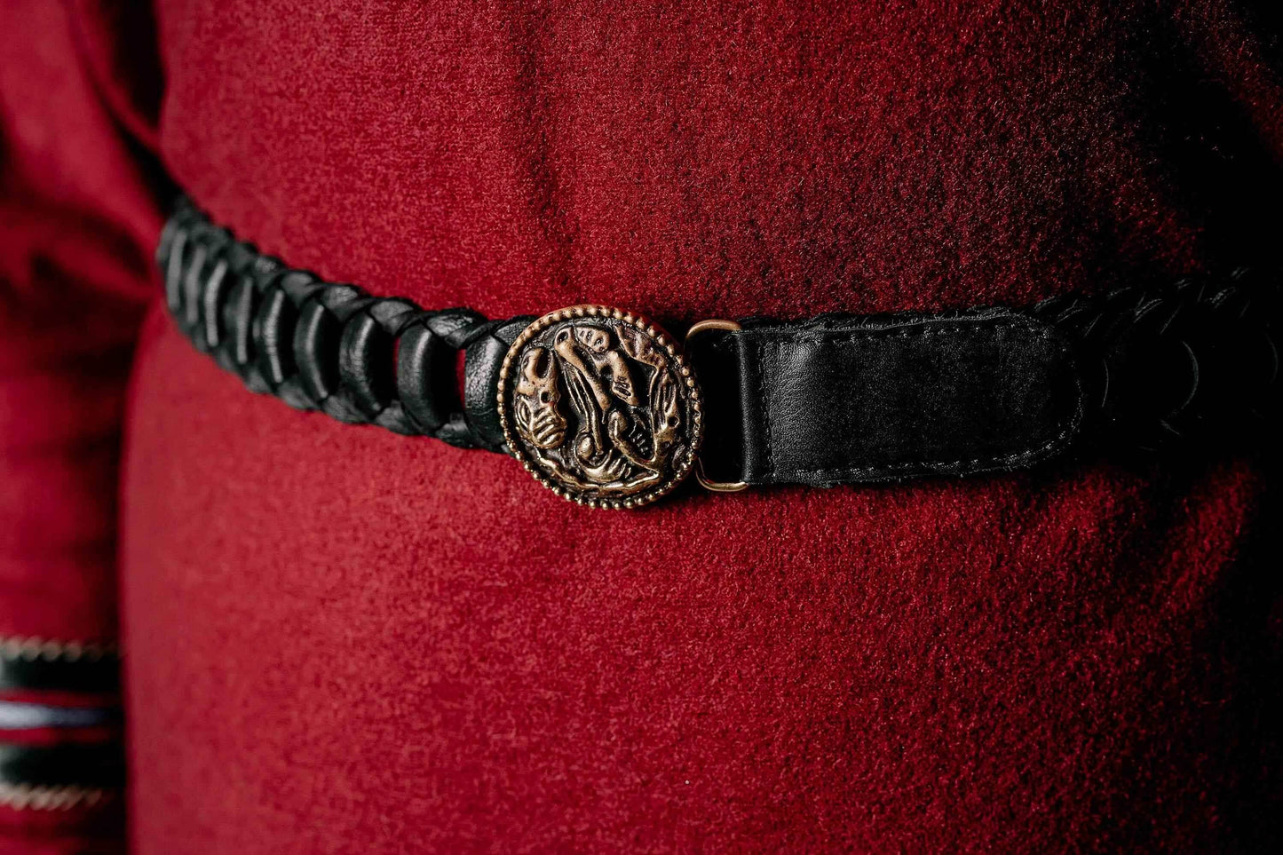 Khal Drogo medallion buckle belt - Black (like on foto)