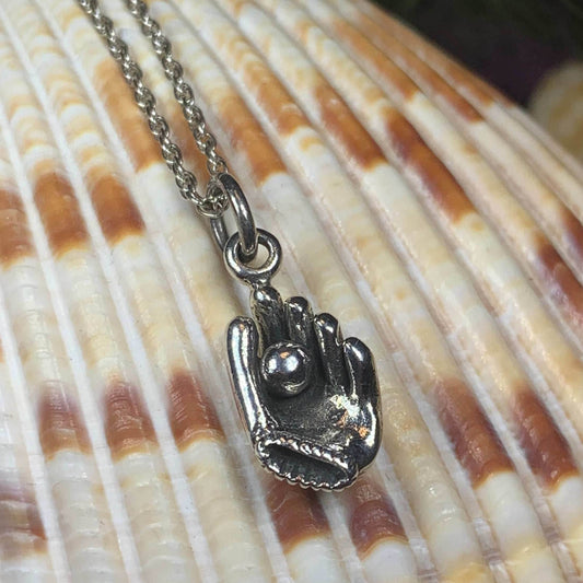 Baseball Mitt Necklace - 18
