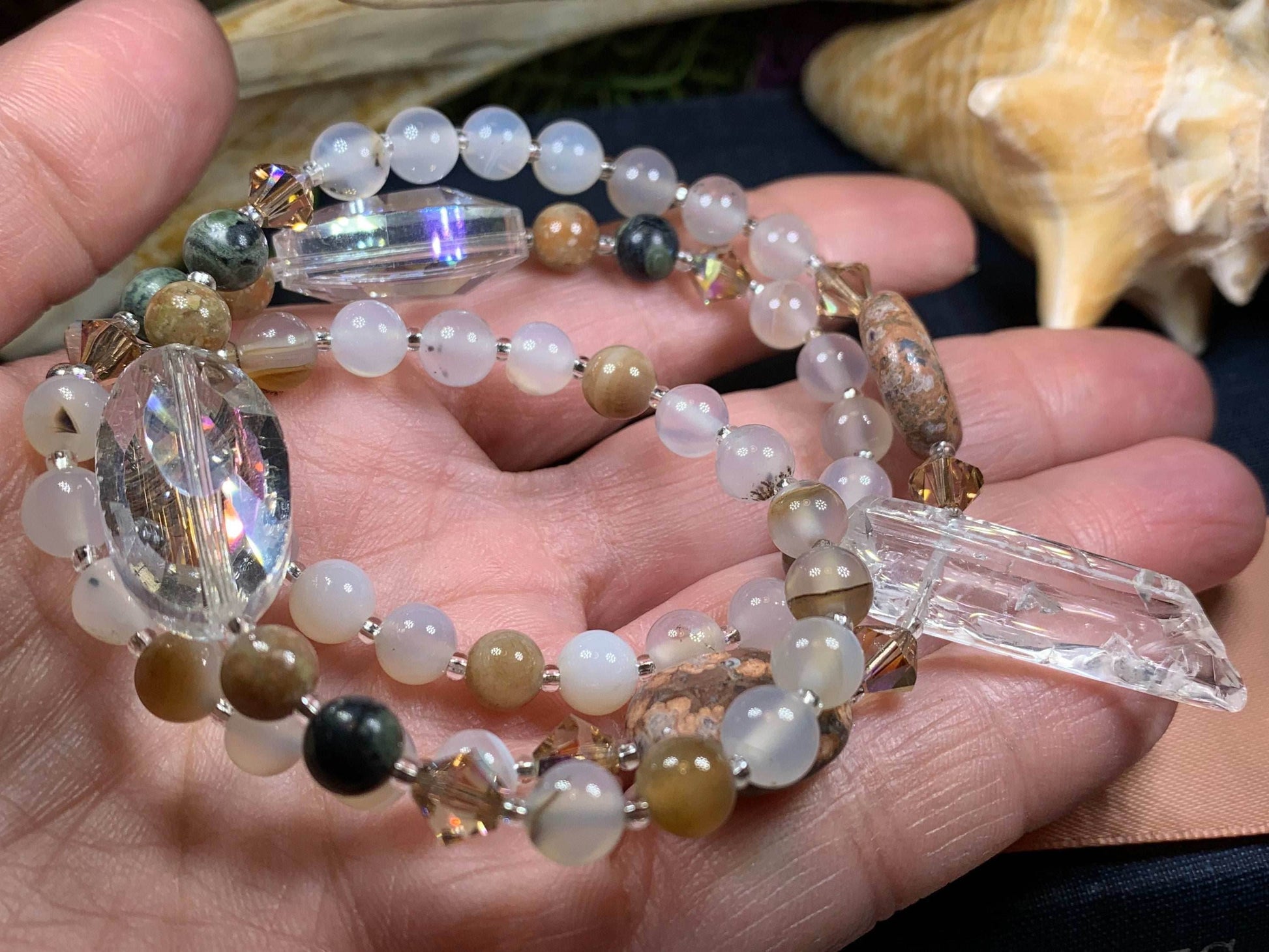 Celtic Mystic Crystal Necklace - 