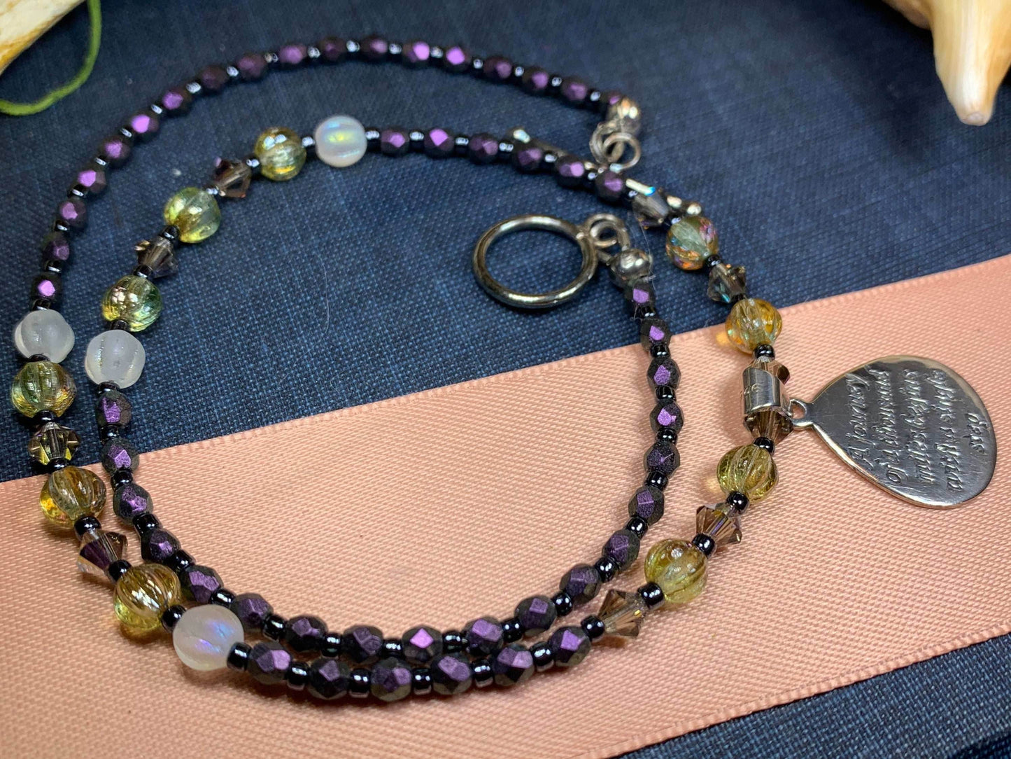 Inspirational Necklace - 15 inch / Purple