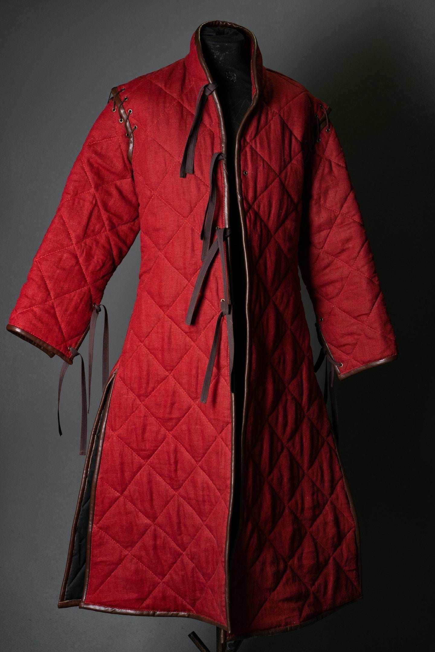 Long larp gambeson - XS / Red (as on foto)