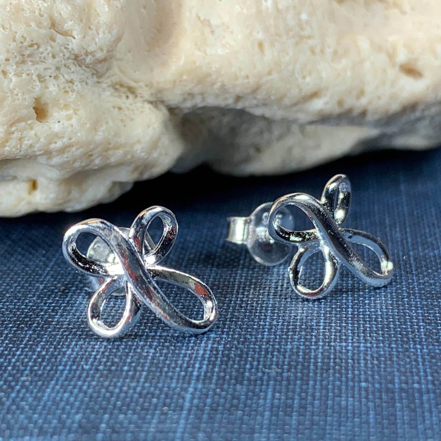 Celtic Cross Stud Earrings - 