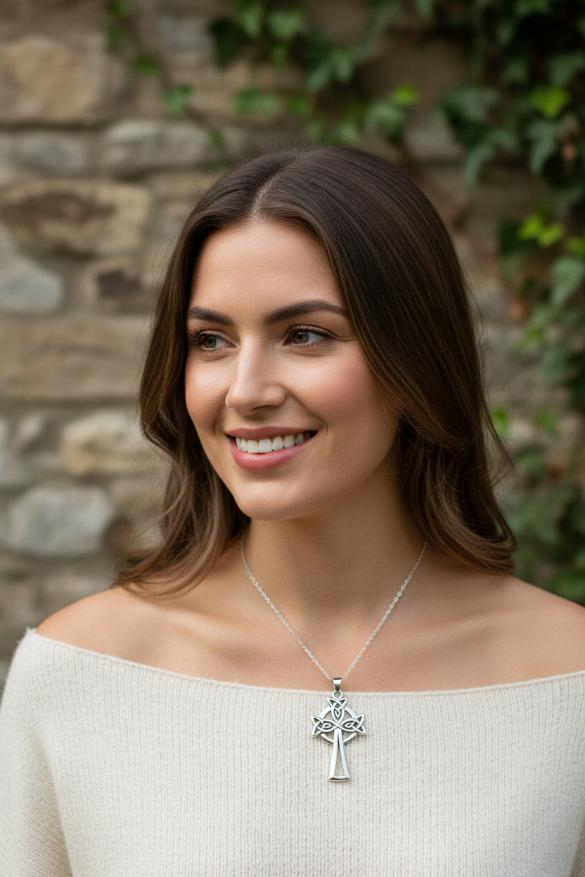 Eternal Love Celtic Cross Necklace