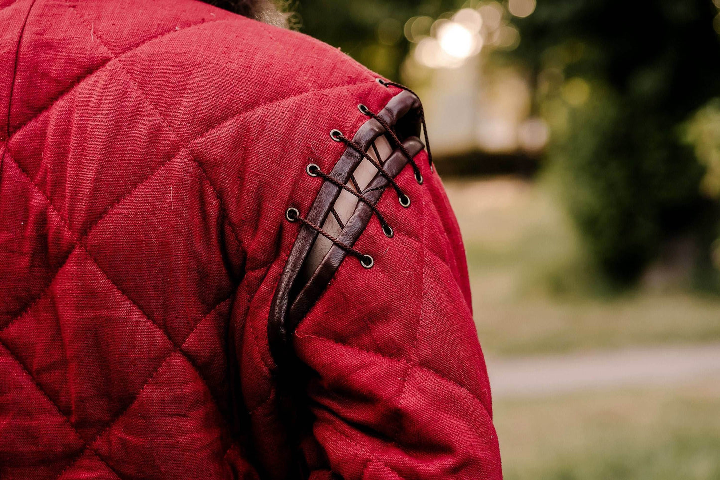 Long larp gambeson - XS / Red (as on foto)