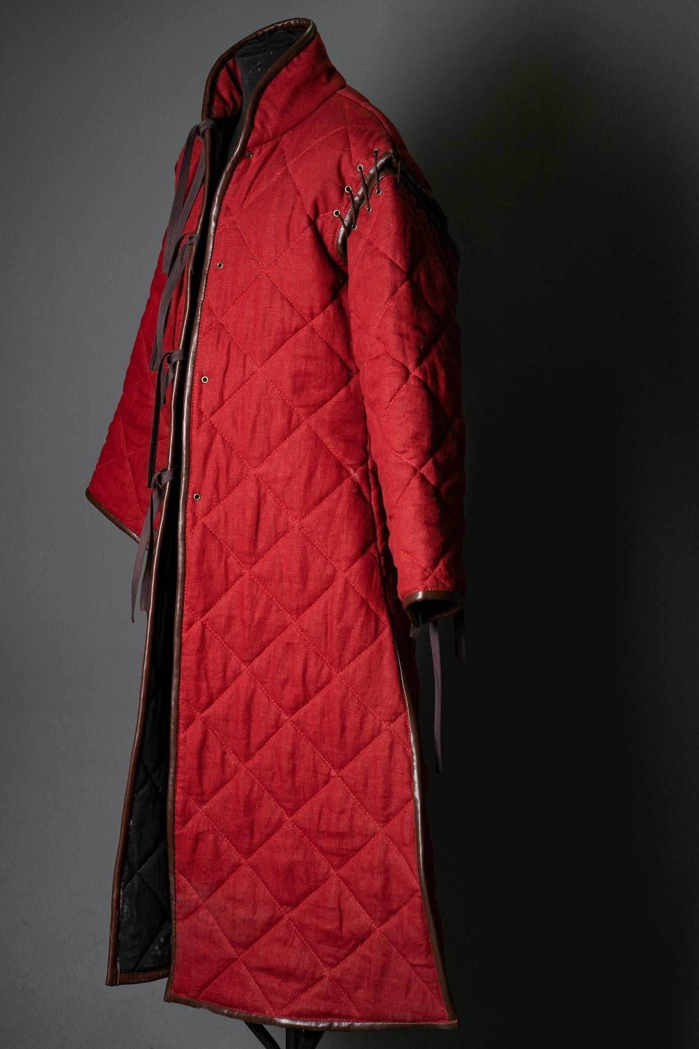 Long larp gambeson - XS / Red (as on foto)