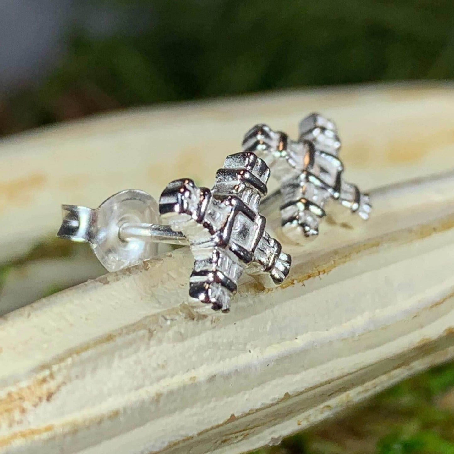 Saint Brigid's Cross Post Earrings - 