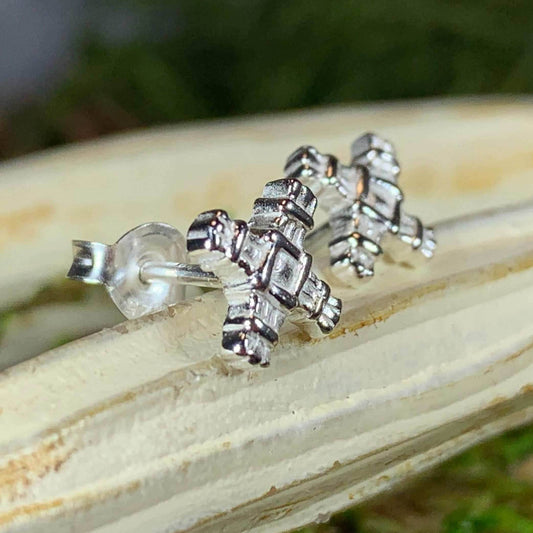 Saint Brigid's Cross Post Earrings - 