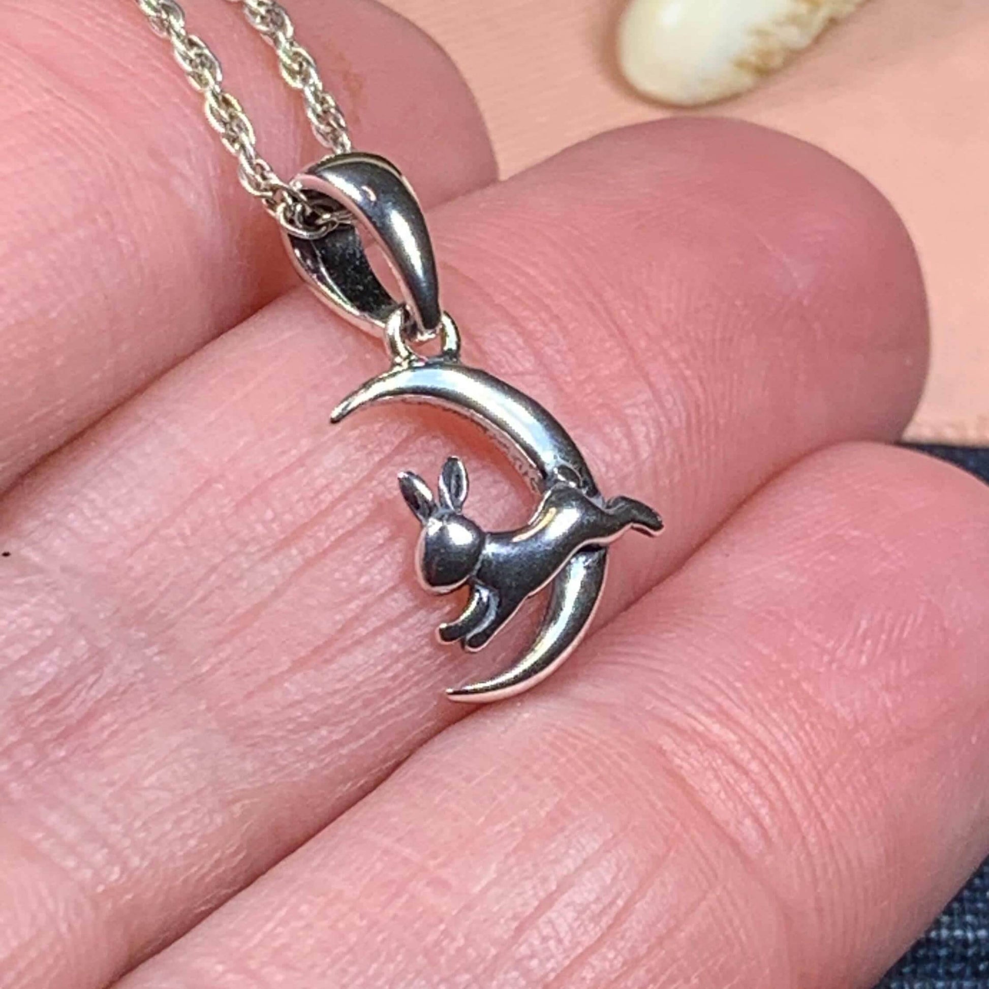 Roxy Rabbit Moon Necklace - 18