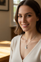 Sleepy Rabbit Moon Necklace