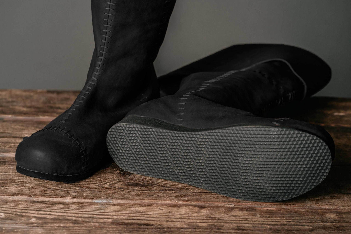 Medieval high boots with ties - Black (as on foto) / 5