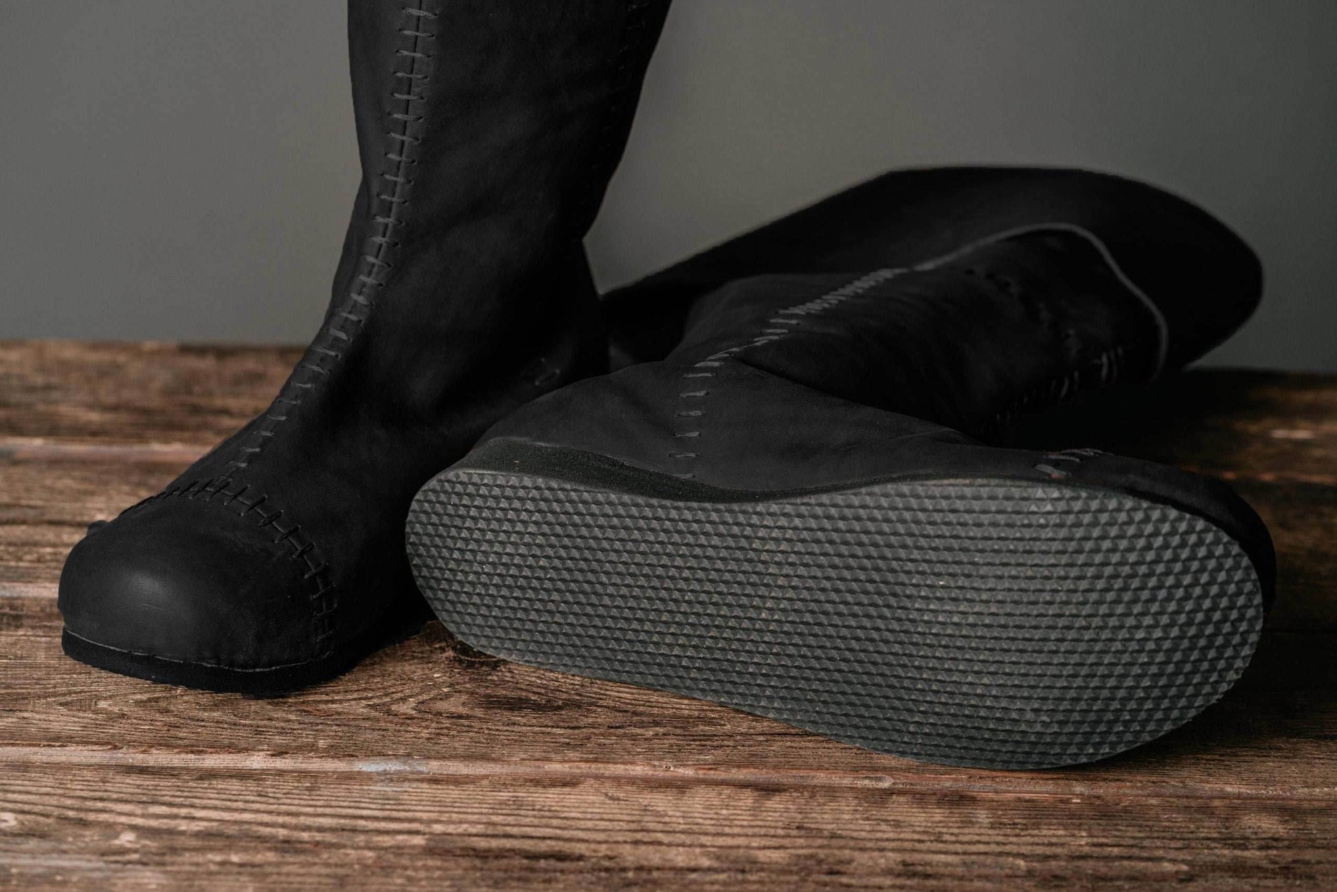 Medieval high boots with ties - Black (as on foto) / 5