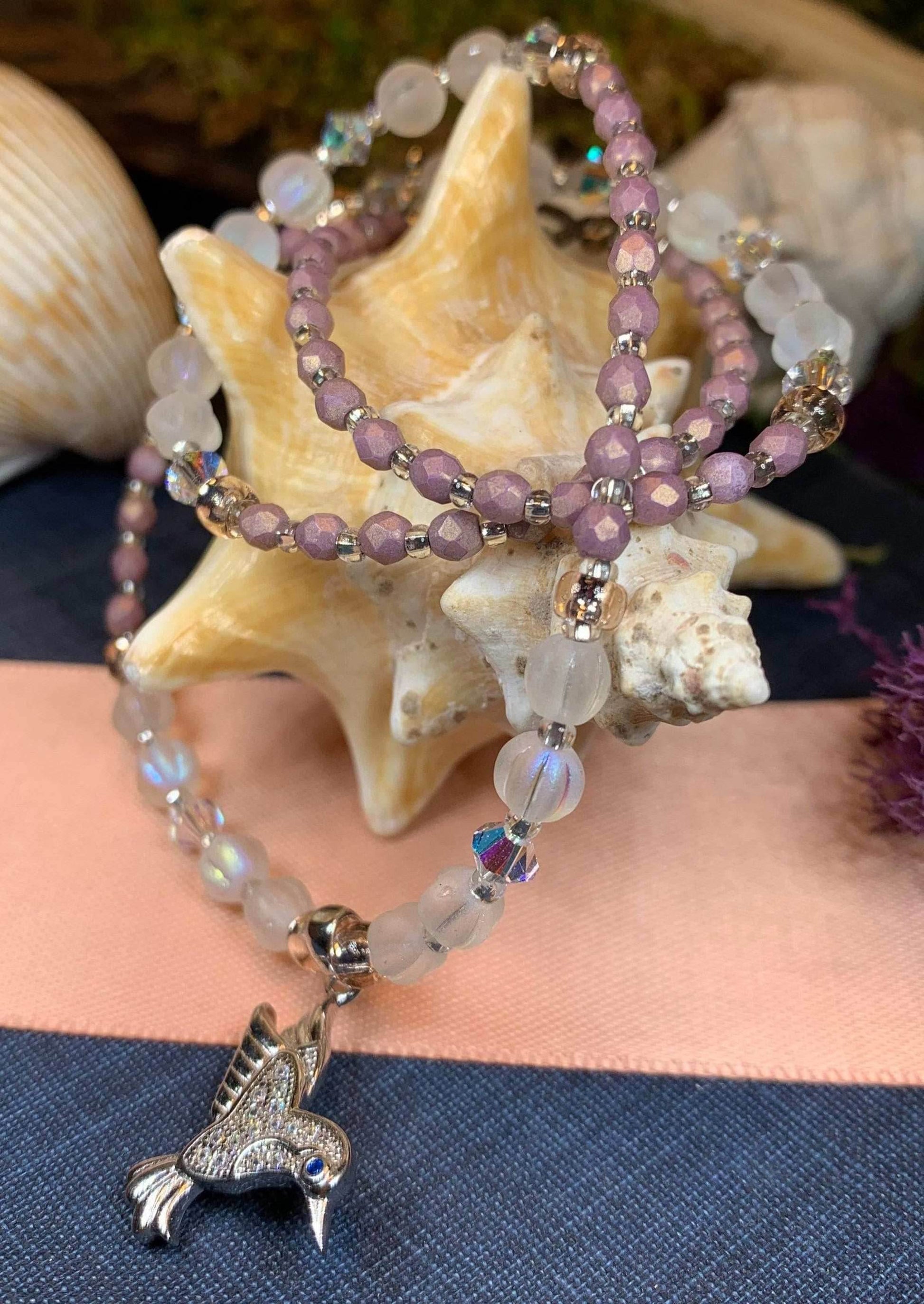 Summer Garden Hummingbird Necklace - 