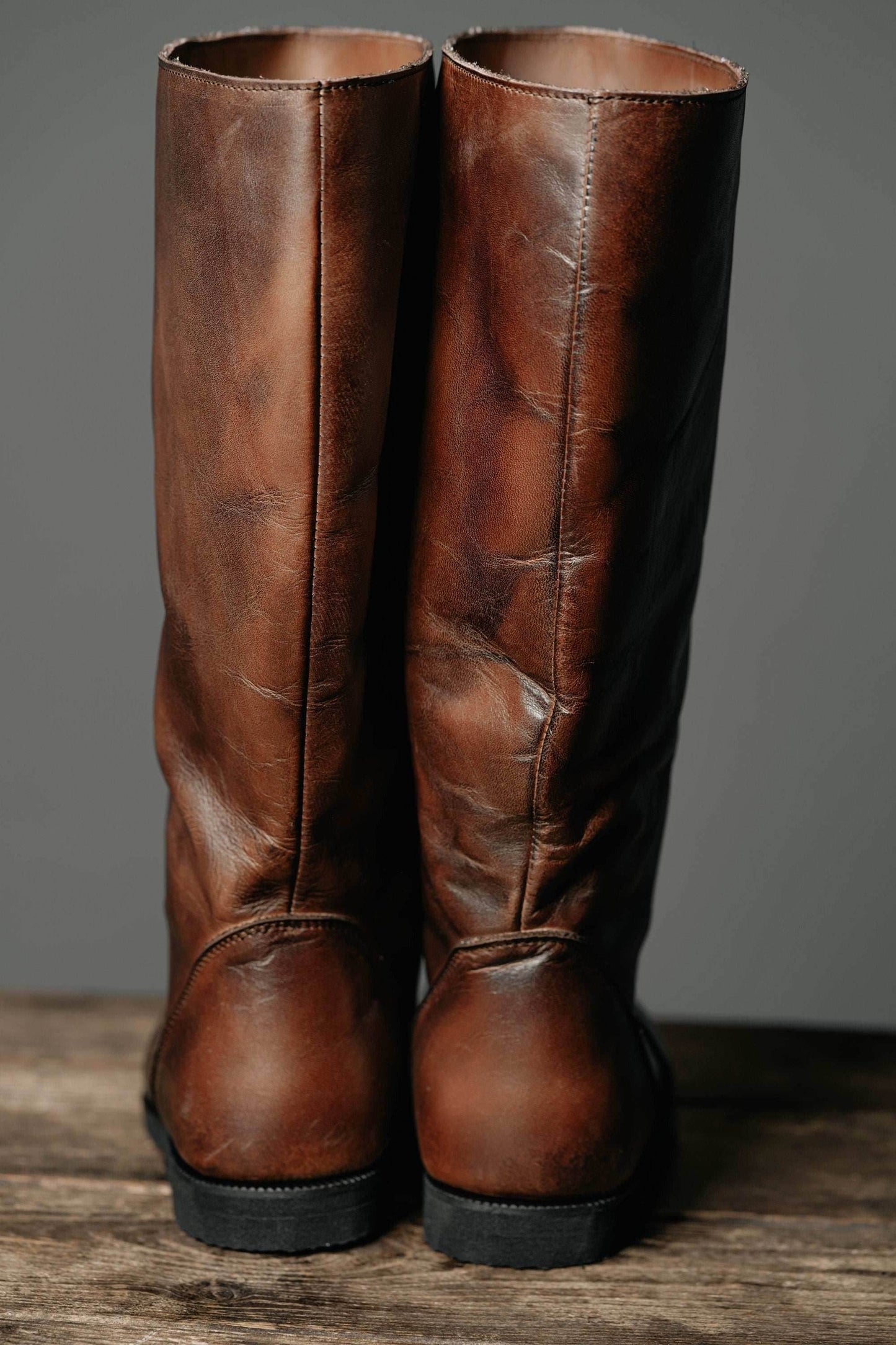 Ragnar leather boots (Vikings) - brown (lie photo) / 5