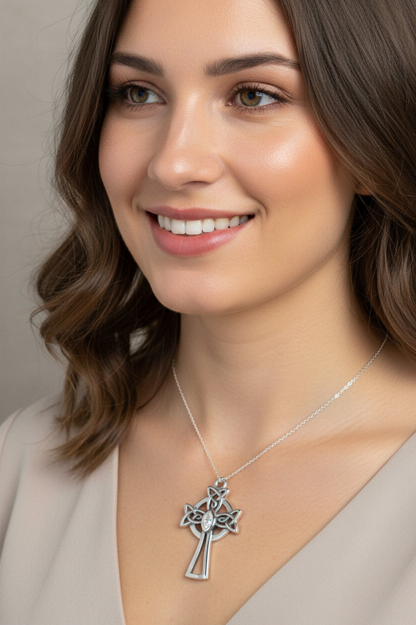 Catherine Celtic Cross Necklace