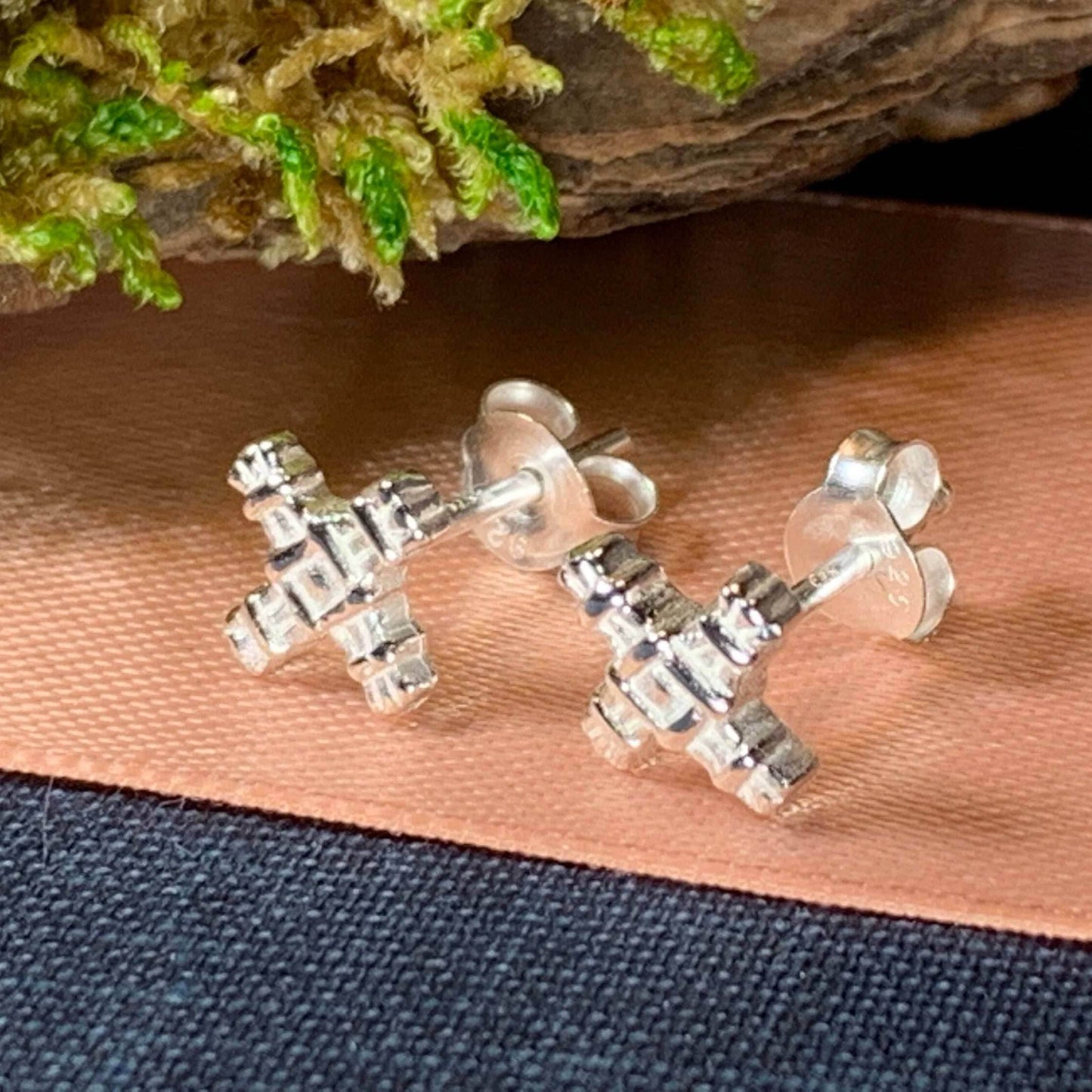 Saint Brigid's Cross Post Earrings - 