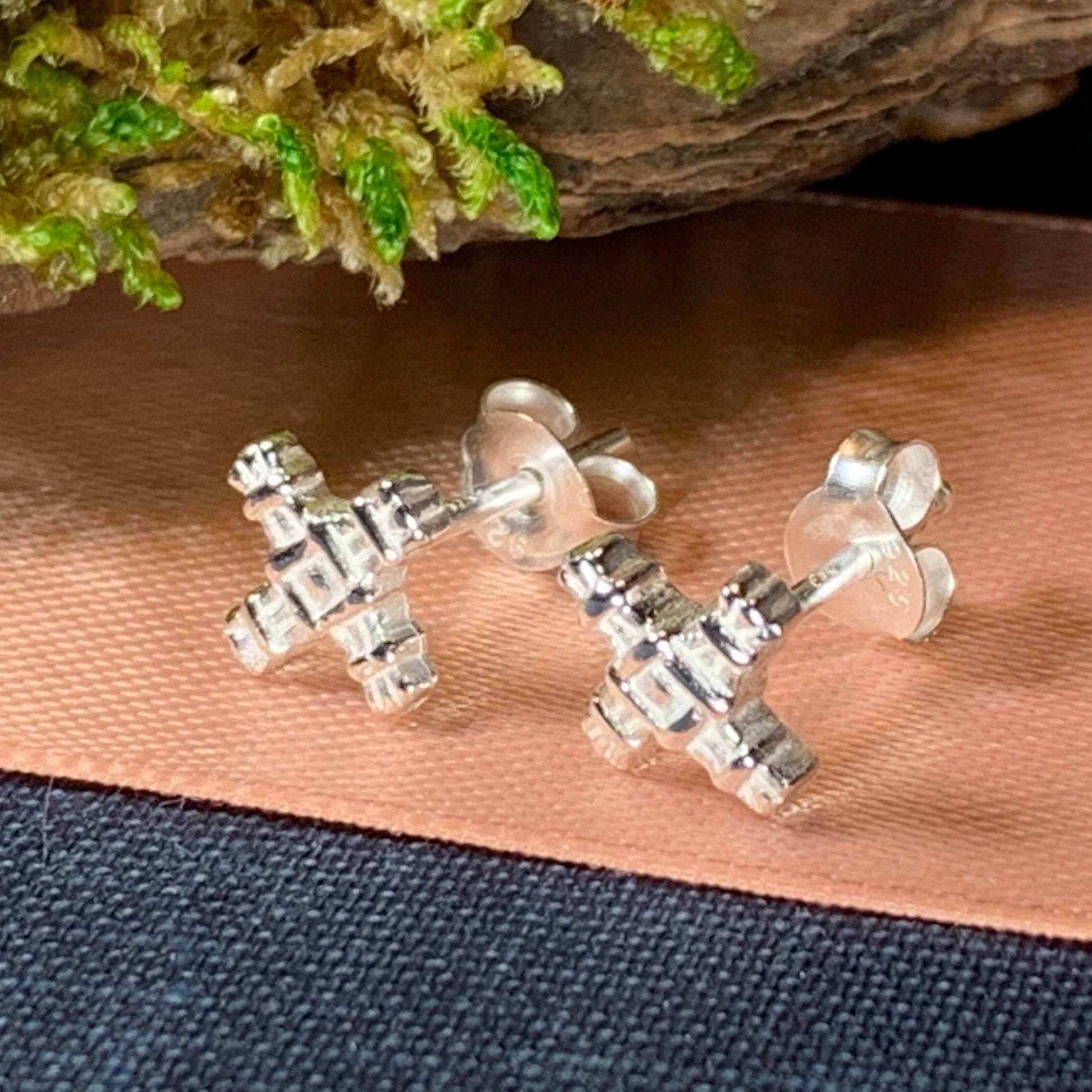 Saint Brigid's Cross Post Earrings - 