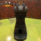 Fates End Necromancer Dice Tower - Green Bronze / Without Tray