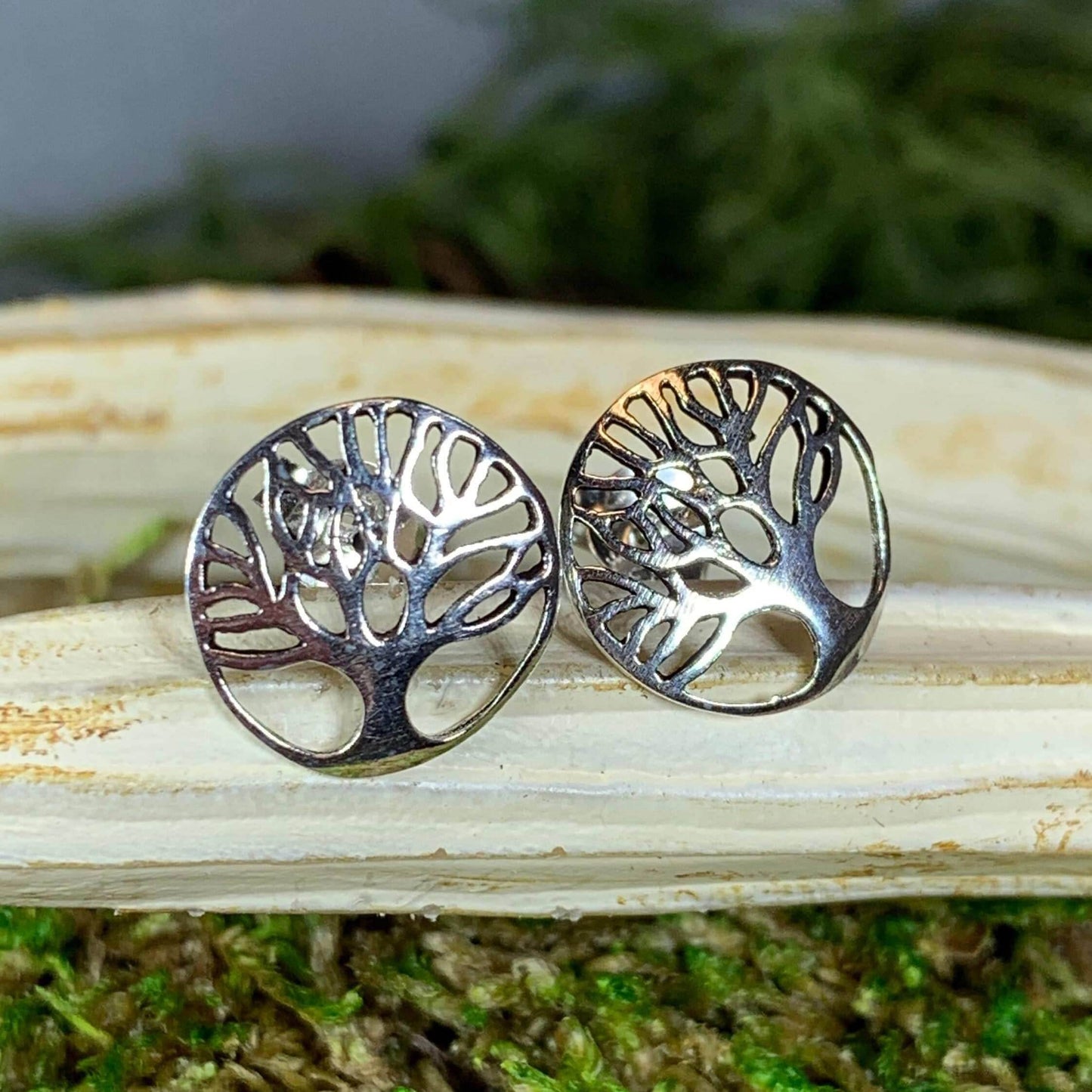 Tanya Tree of Life Stud Earrings - 