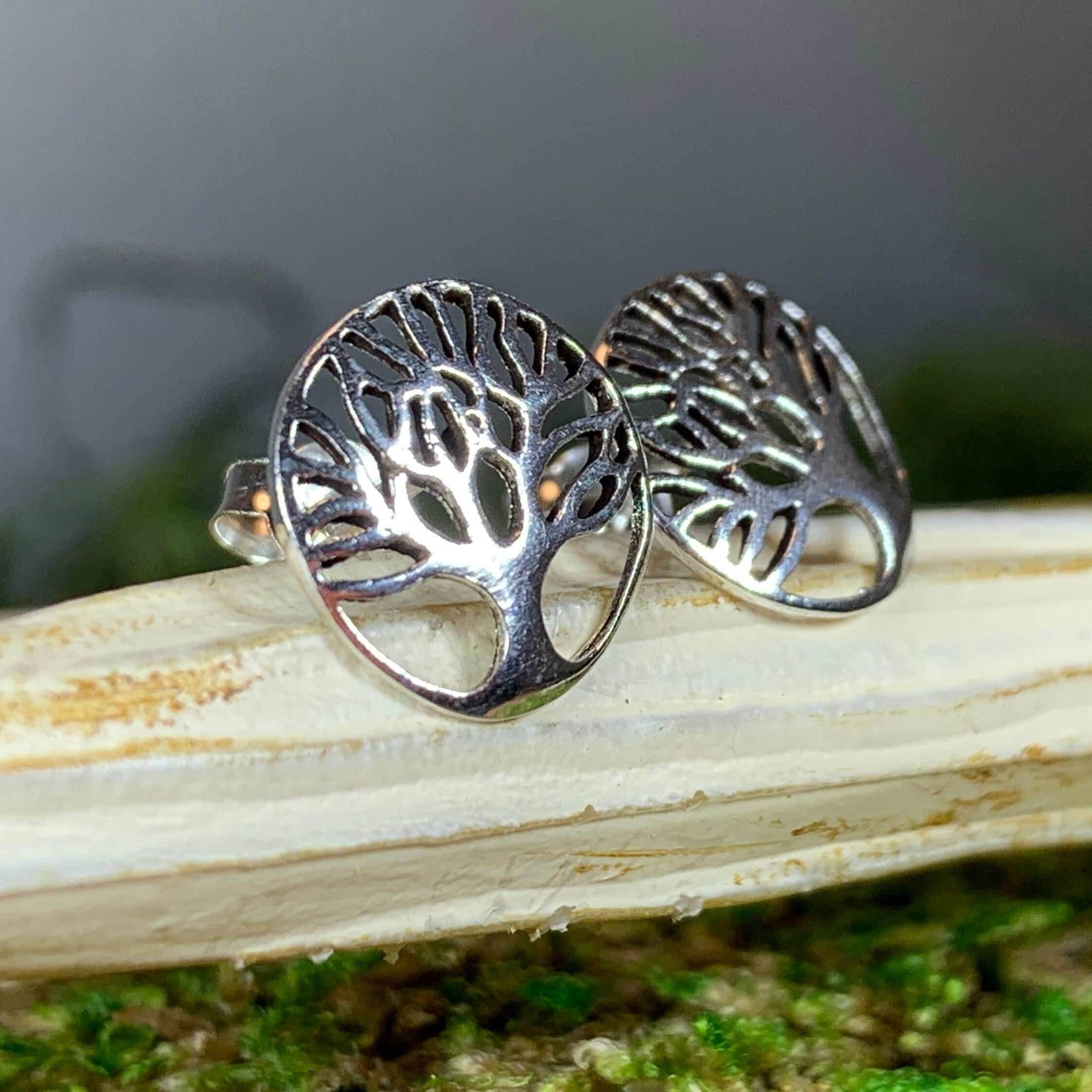 Tanya Tree of Life Stud Earrings - 