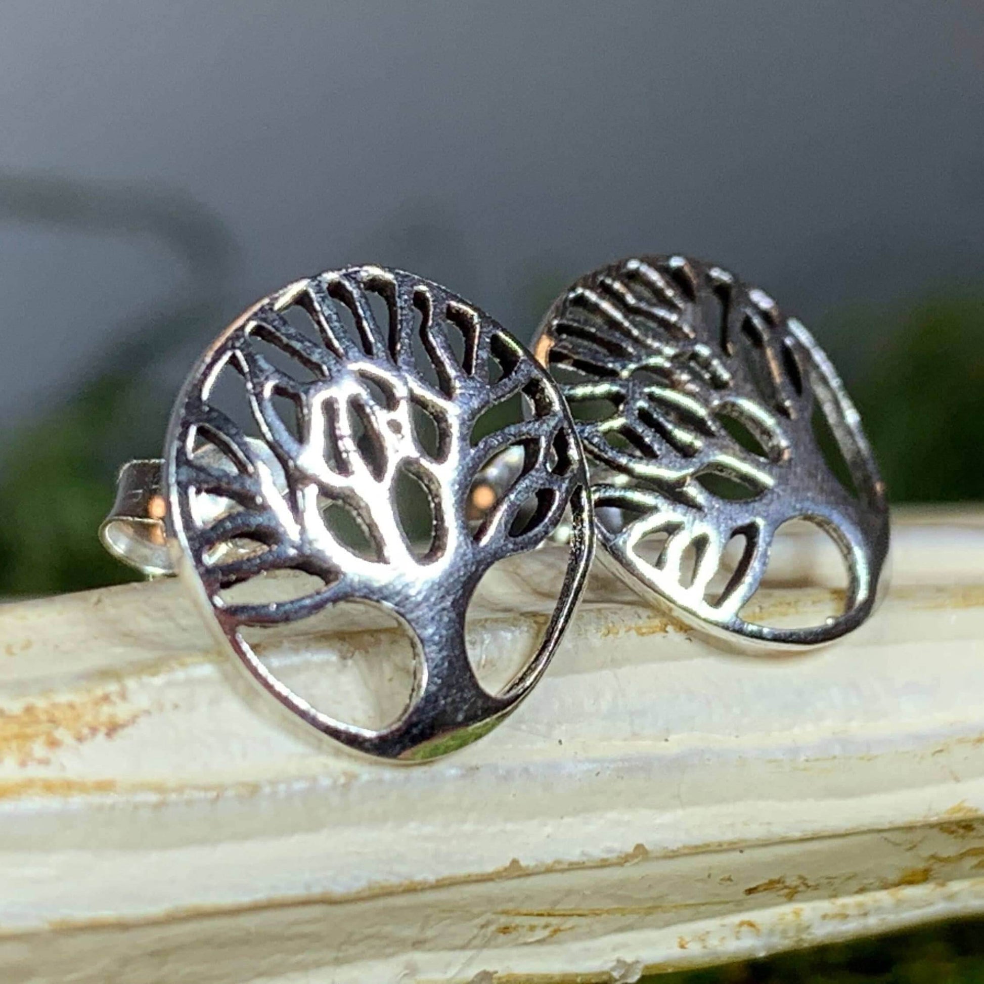 Tanya Tree of Life Stud Earrings - 