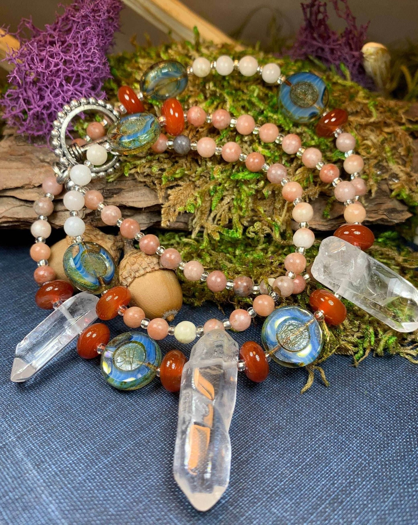 Wild Atlantic Way Quartz Crystal Necklace - 