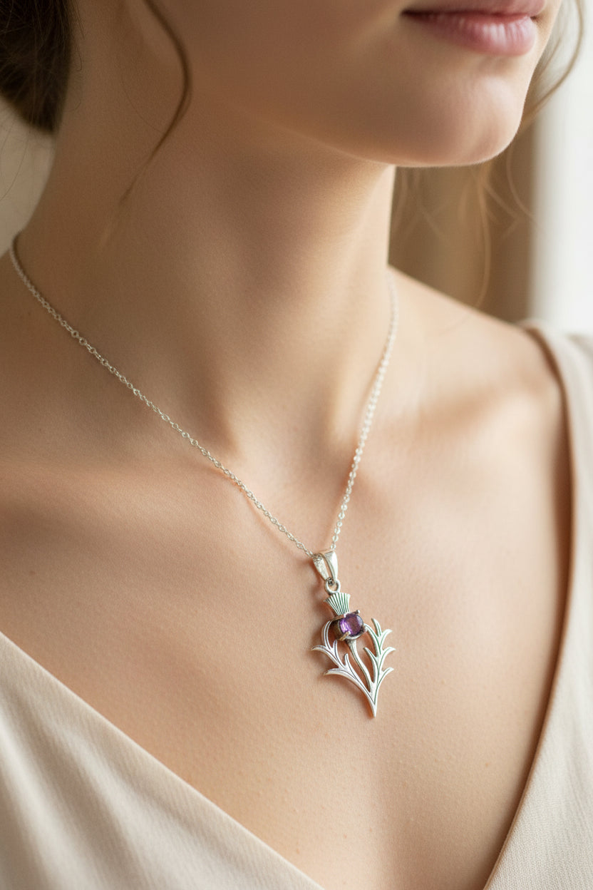 Jacobite Thistle Necklace