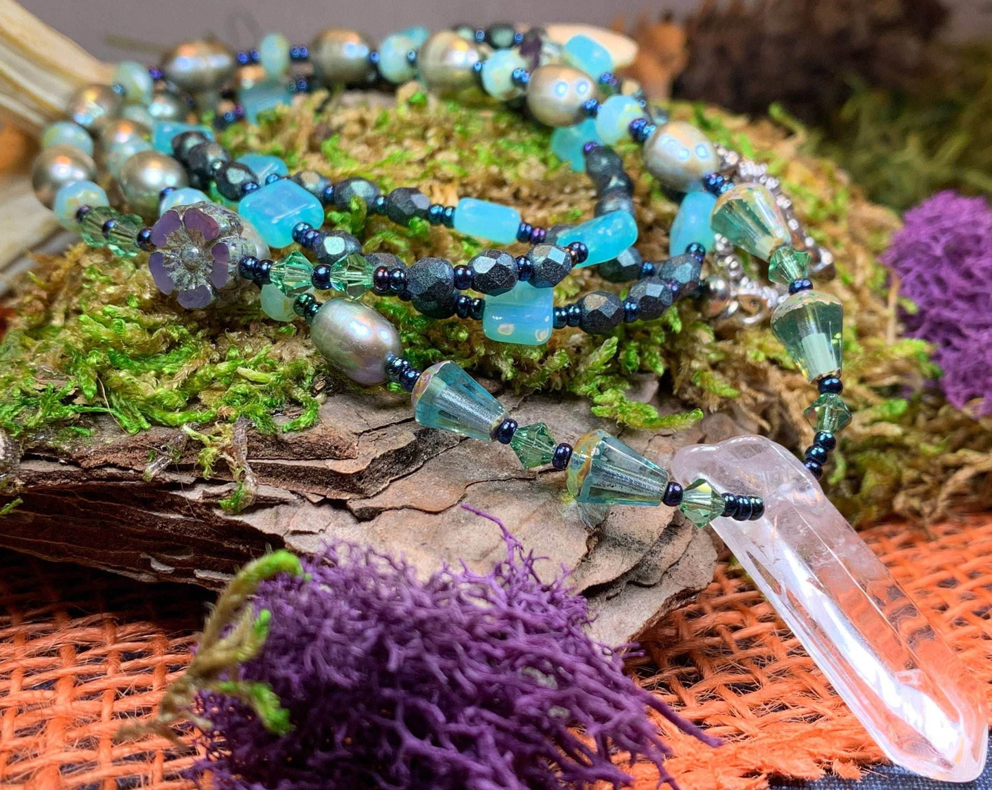 Islay Quartz Crystal Necklace - 