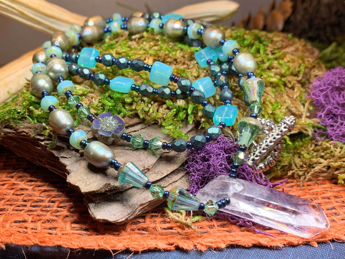 Islay Quartz Crystal Necklace - 