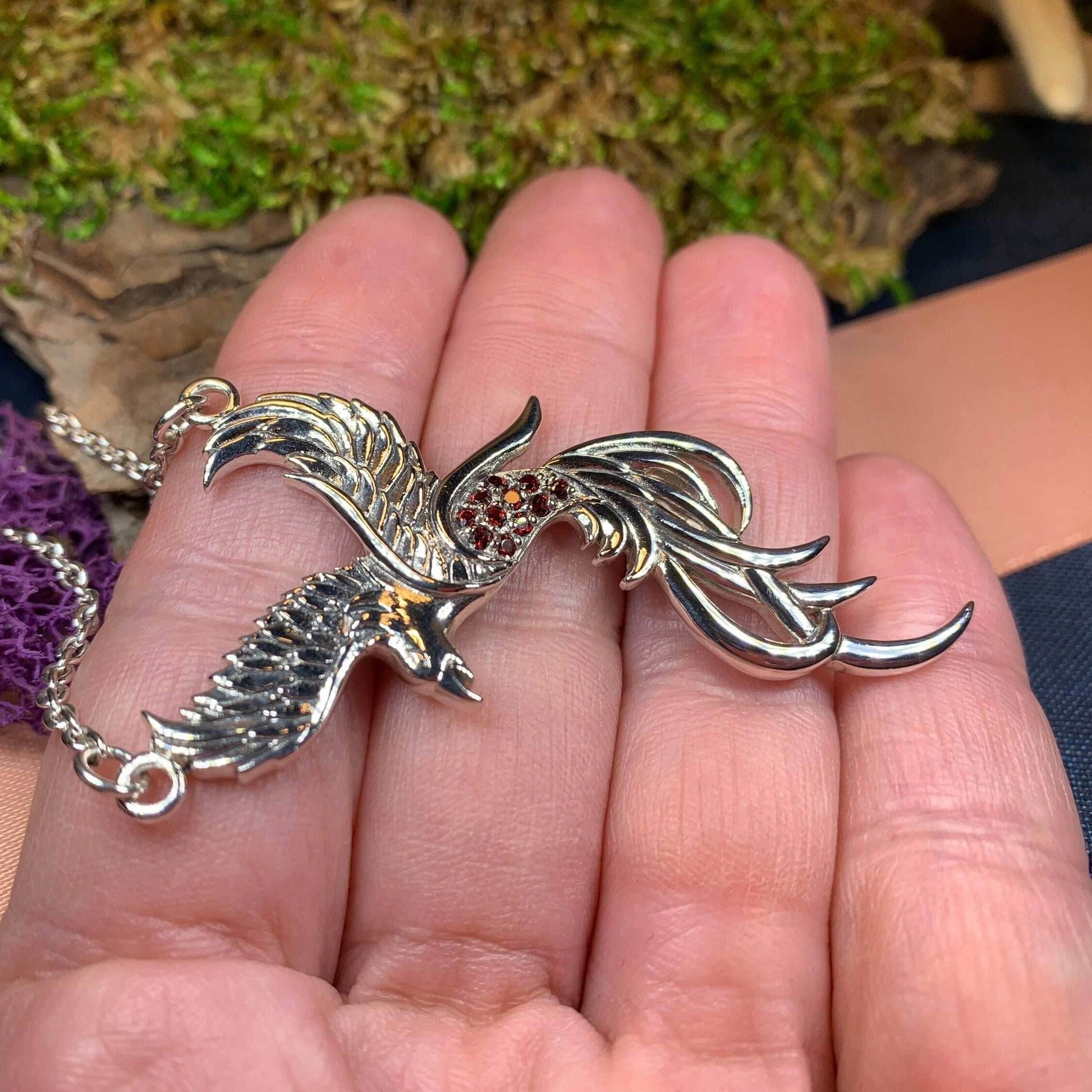 Starfire Phoenix Necklace - 18 / Amethyst