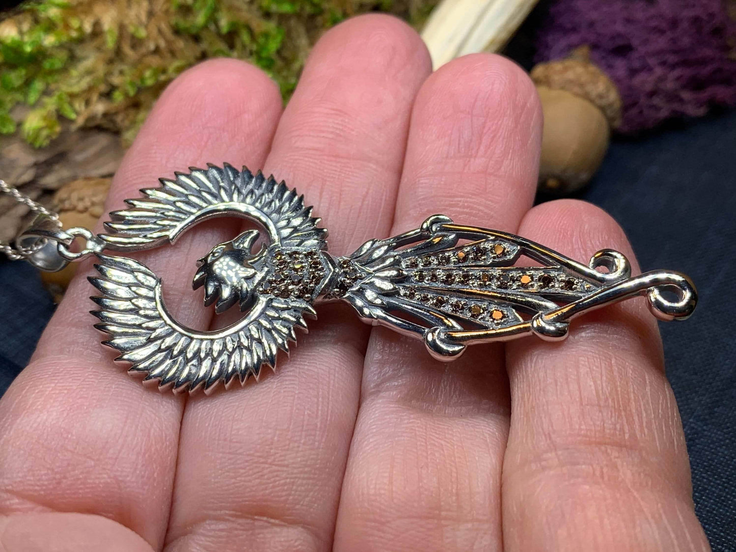 Leigheas Phoenix Necklace - 18 / Amethyst