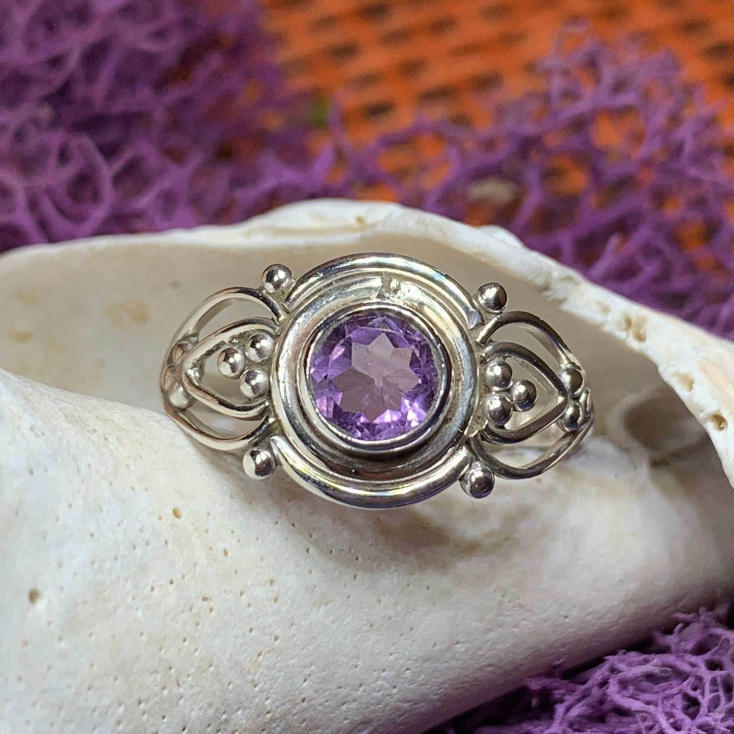 Mayna Celtic Ring - Amethyst / 6