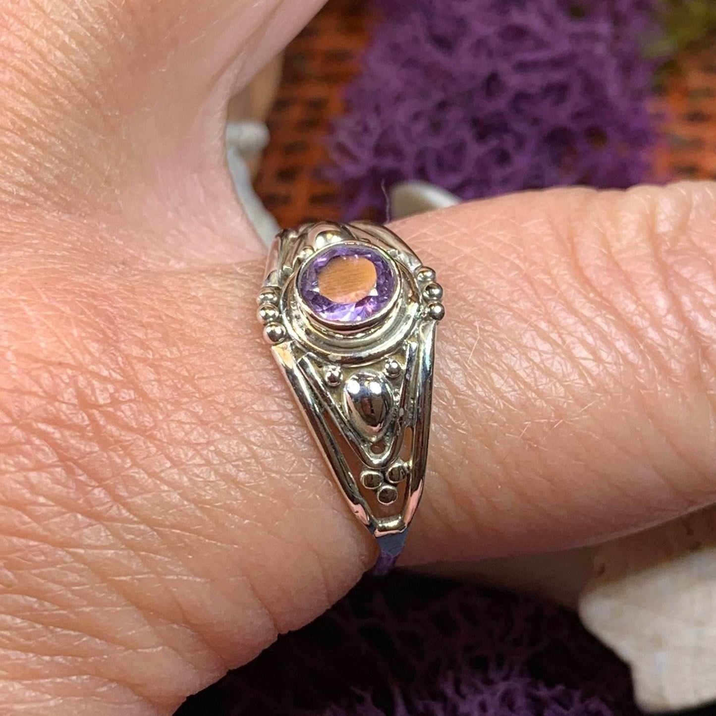 Klarina Celtic Ring - 7 / Amethyst