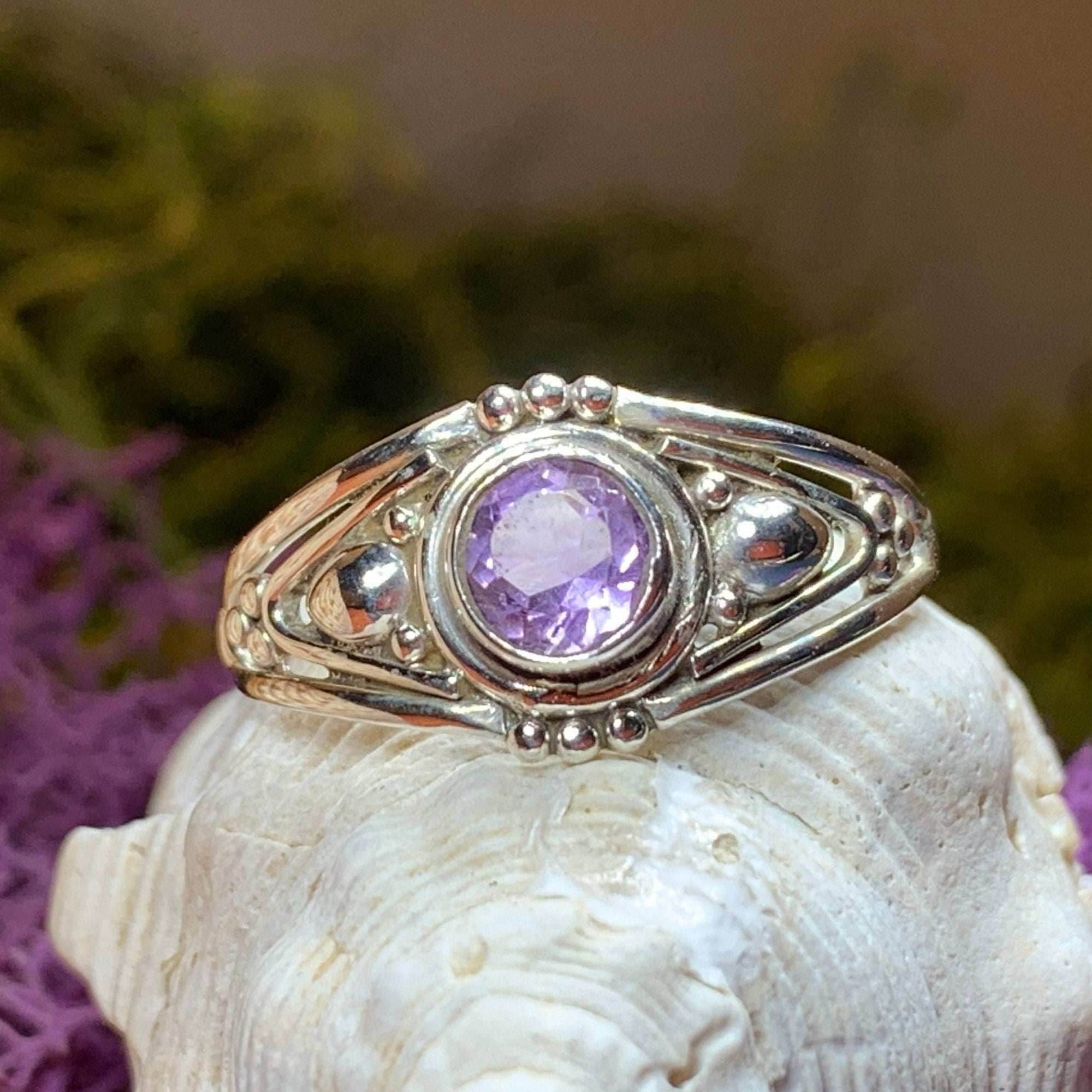 Klarina Celtic Ring - 7 / Amethyst