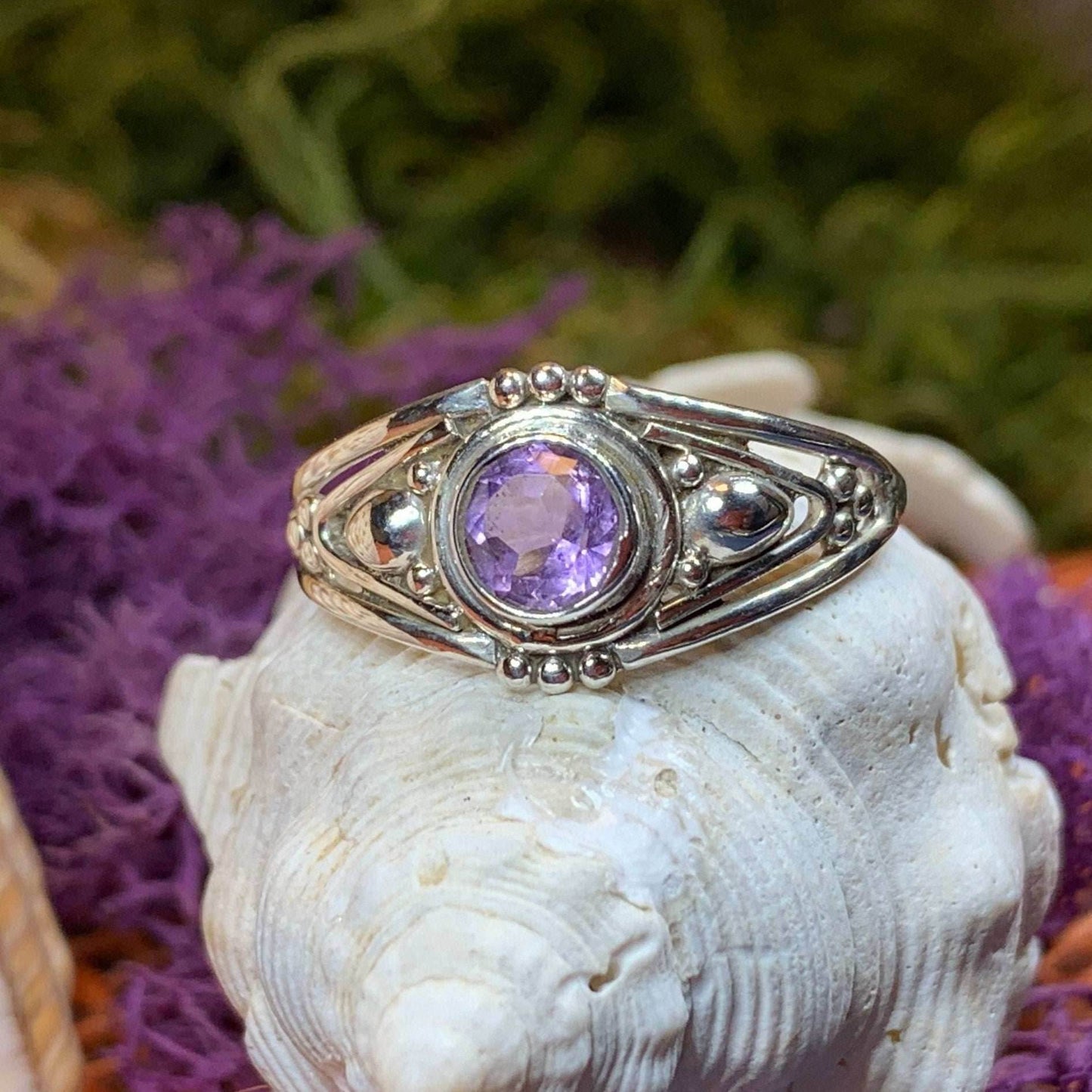 Klarina Celtic Ring - 7 / Amethyst