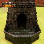 Fates End Necromancer Dice Tower - Green Bronze / Without Tray