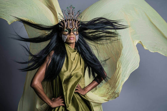 Summer - Handmade Genuine Leather Mask - 