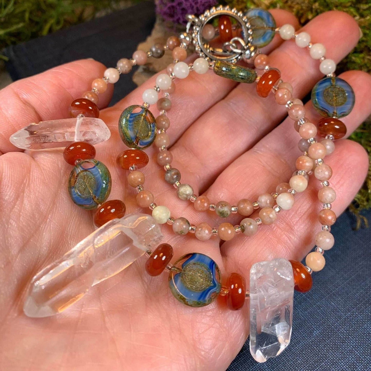 Wild Atlantic Way Quartz Crystal Necklace - 