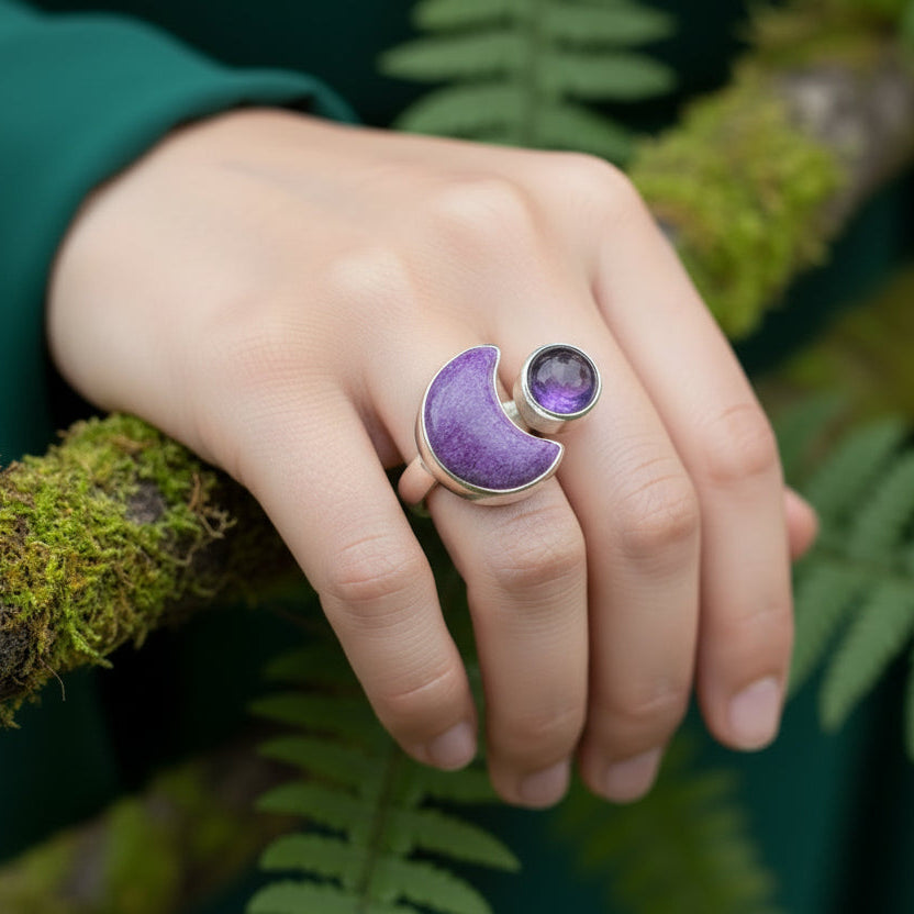 Khoeli Crescent Moon Ring
