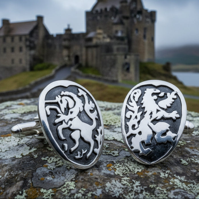 Lion & Unicorn of Scotland Cuff Links